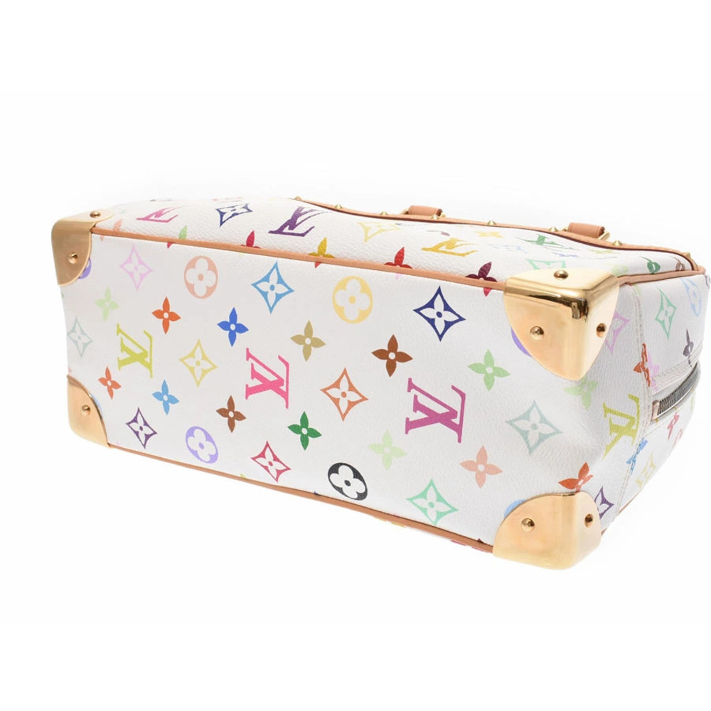 Louis Vuitton Multicolor Trouville White Leather Handbag - Picture 5 of 11